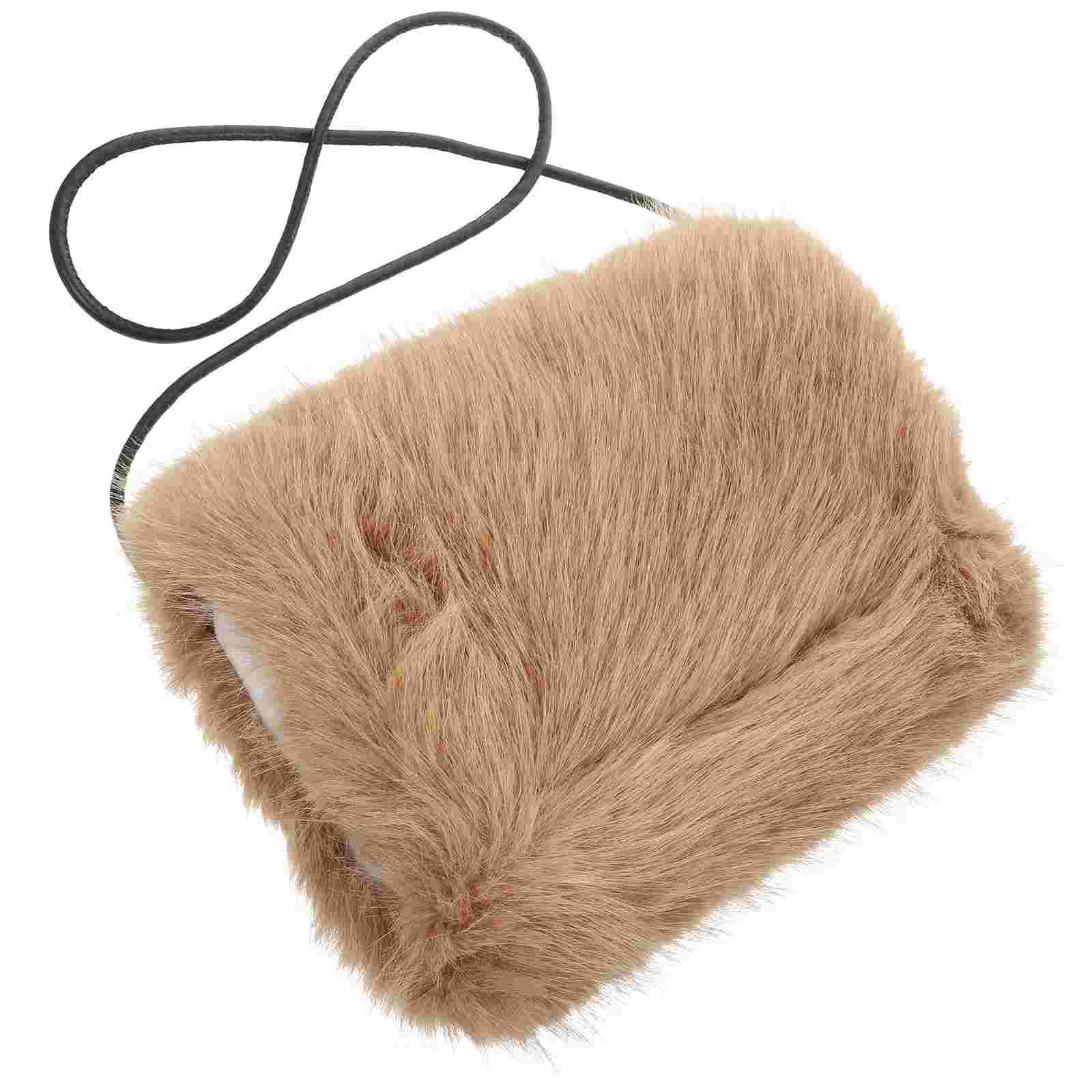 

Hand Warmer Gloves Stylish Handbag Muff Delicate Hands Imitation Fox Fur Women's Muffs Portable