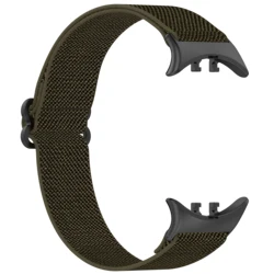 Nylon Woven Fabric Elastic Wristband - Replaceable Watch Strap Accessories for IQOO watch 5 (Army green)
