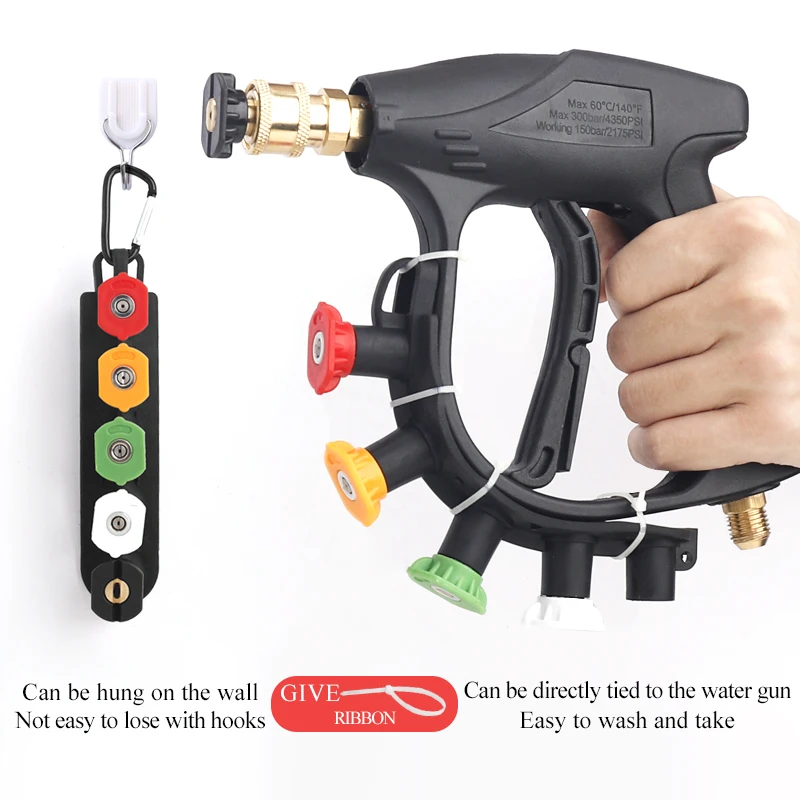 Car Wash Accessories Wash Spray Nozzle Holder High Pressure Car Cleaning Wash Gun Spray Nozzle Holder With Nozzle 3
