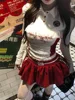 Y2K New Hot Girl Style Skirt Suit Bow Trousers Fashion Sexy Two Piece Lace Design Street Harajuku Mini Skirt Polo Long Sleeves 3