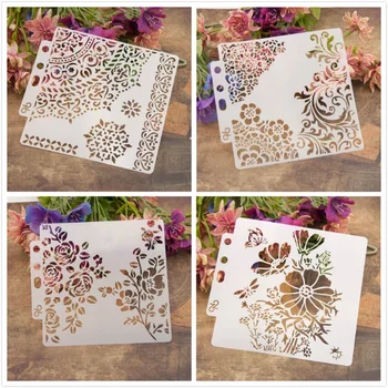 4Pcs Quarter Circle Stencils 1