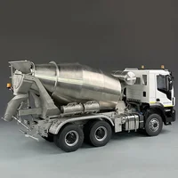 Rc 1/14 Truck Model 6x6 Cement Mixer Wheel Minus Axle Full Metal Remote Control with Open Door LESU Toys for Boys 2
