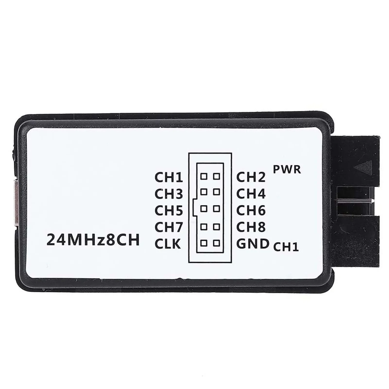 Logic Analyzer 24MHz Logic Analyzer Device USB Device Set Mini Digital Pocket Size 8 Channel Input Memory 24MHz