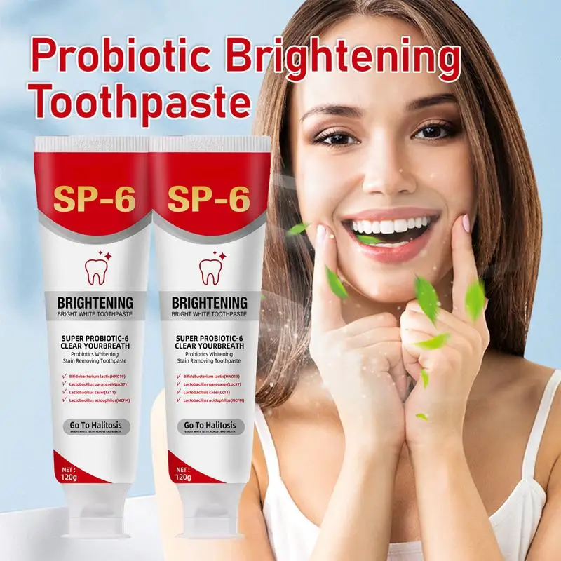 NEW Sp 6 Ultra Whitening Sp 6 Toothpaste Whitening Toothpaste-Probiotic Brightening Deep Cleaning Care