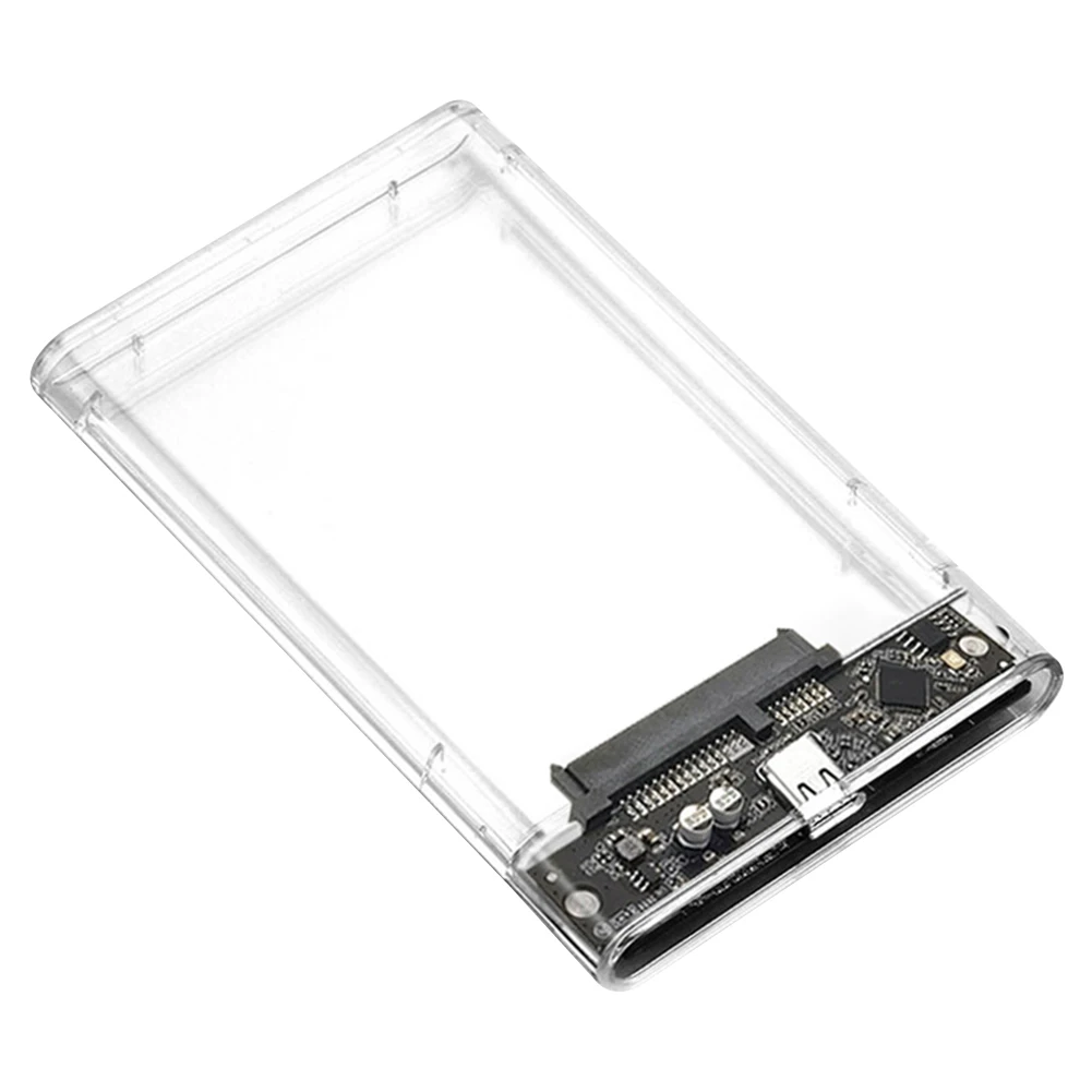 C타입 SATA 모바일 하드 드라이브 케이스, USB-C C USB-A C 케이블, 맥북 노트북 PC용, 5Gbps 하드 드라이브 케이스, 2.5 인치