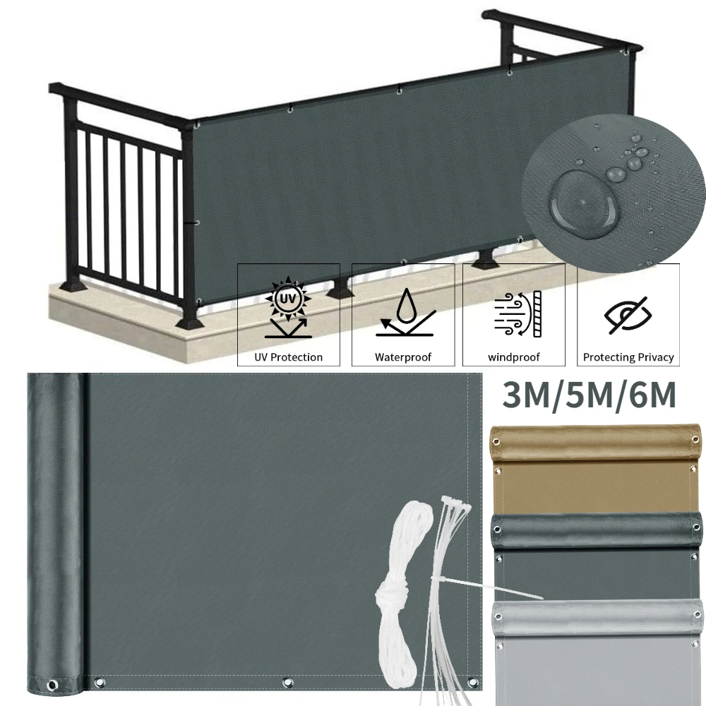 Balcony Privacy Screen – UV Protection Patio & Garden Fence Cover 1