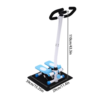 Fitness Stepper Exercise Stepping Machine Home Gym Equipment Step Fitness Stepper With Handlebars Super Quiet Space-Saving Home 2