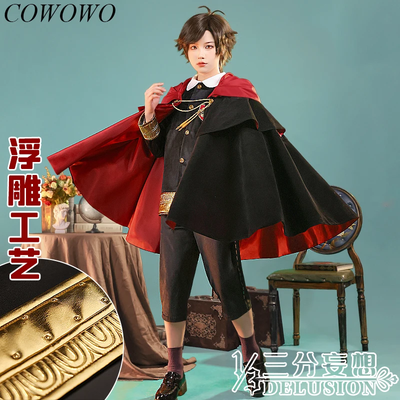 

COWOWO Anime! SPY×FAMILY Damian Desmond Childe Game Suit Students Cloak School Uniform Cosplay Costume Halloween Party Outfit