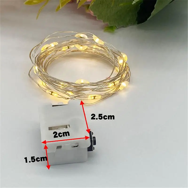 Fairy Lights String Button Battery Light Home Decor Living Bedroom Garden Christmas Wedding New Year Ornament Garland