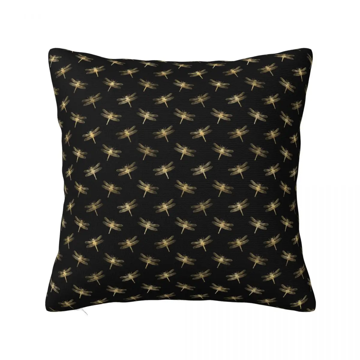 

Dragonfly Plaid Pillowcase Soft Fabric Cushion Cover Decorative Animal Pillow Case Cover Seater Zippered 45X45cm