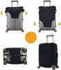 Custom Luggage Cover Personalized 1pc Suitcase Cover with Photo Text Customized Elastic Suitcase Protector Washable Double-Sided 6