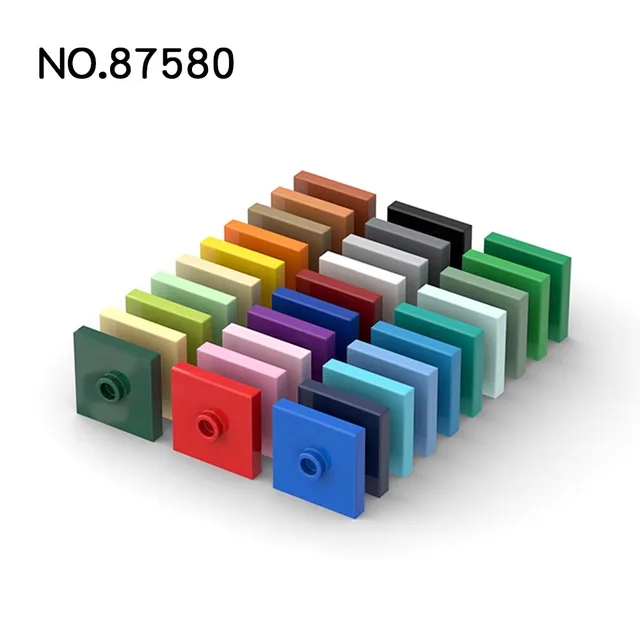 20Pcs MOC Parts 87580 Plate Special 2 x 2 Compatible Bricks DIY Assmble Building Blocks Particle Kid Puzzle Brain Toy Gift 1