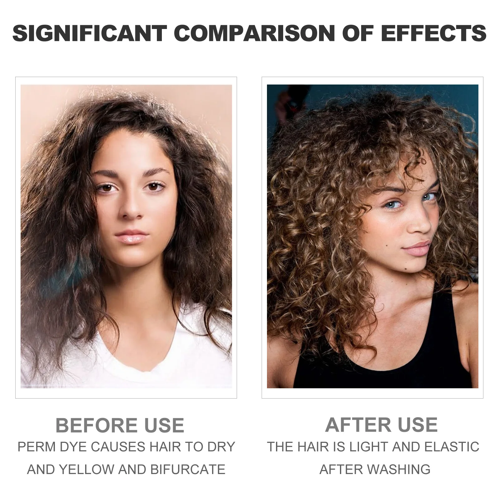 Curly Hair Elastin Improve Hair Brightness Smooth Frizzy Prevent Dryness Moisturize Shape Fluffy Care Products