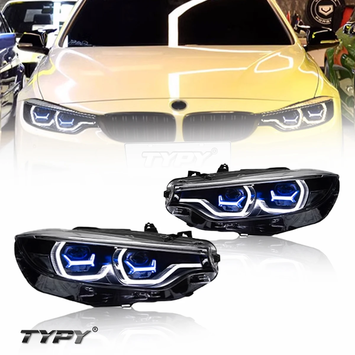 【在庫処分】BMW 4シリーズ　F32 ヘッドライト　おまけ電球付き 在庫処分】BMW 4シリーズ F32 ヘッドライト おまけ電球付き