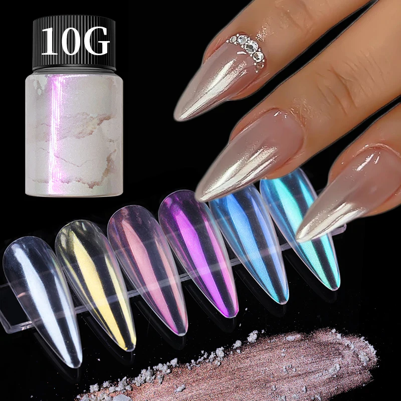 10g Pearl Aurora Nail Powder for Manicure