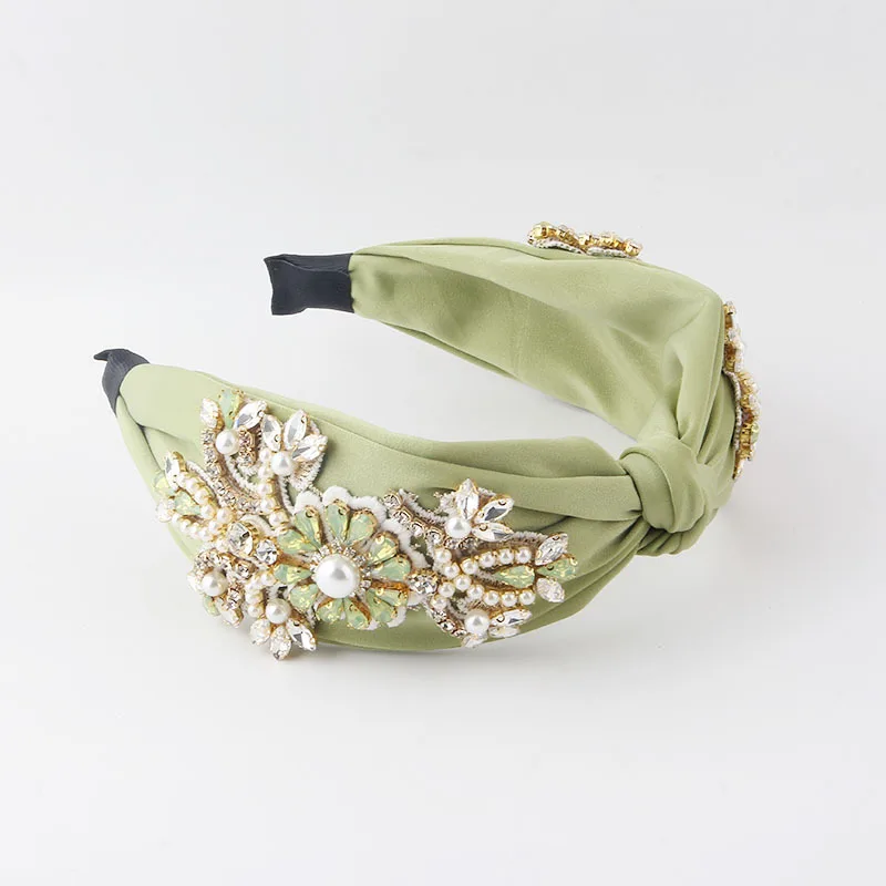 Bohemian Baroque Flower Rhinestone Handmade Headbands  display picture 2