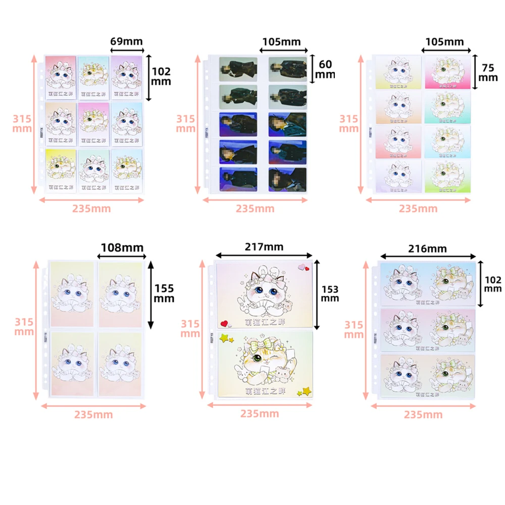 

20pages 2 3 4 8 9 10Pockets Cards Page Photo Album Cards Page For Magical Currency Collection Board Game Cards Star Post Card