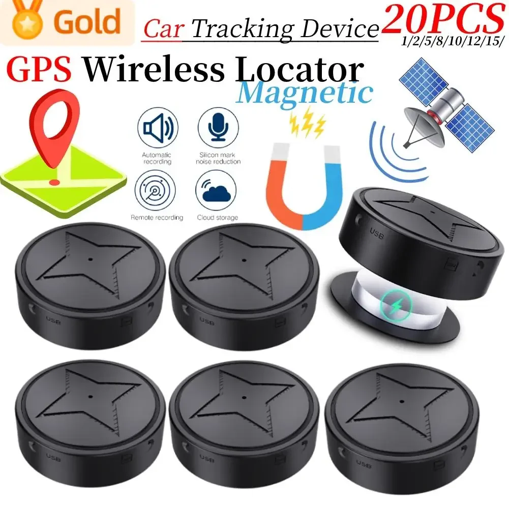 GPS Locator Key Finder Anti Lost Tracker Anti Lose Tracker Item Locator Anti Lost Locator Key Chain Locator 1~20PCS Mini GPS Car Tracker Device GSM GPS Wireless Locator Portable Positioner Anti-theft Strong Magnetic Adsorption Trackers