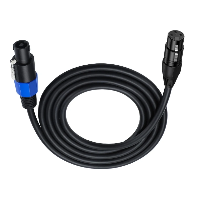 

Speakon to Female Cable Speakon Plug Male to Female Extension Cable with Twist Lock for Studio Microphone