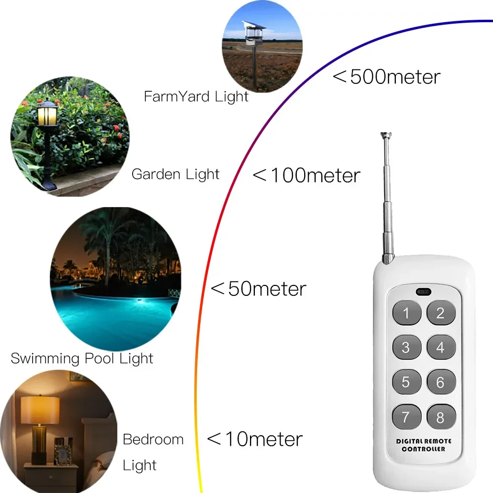 com transmissor sem fios de longo alcance 500m modulo 3a para diy 03