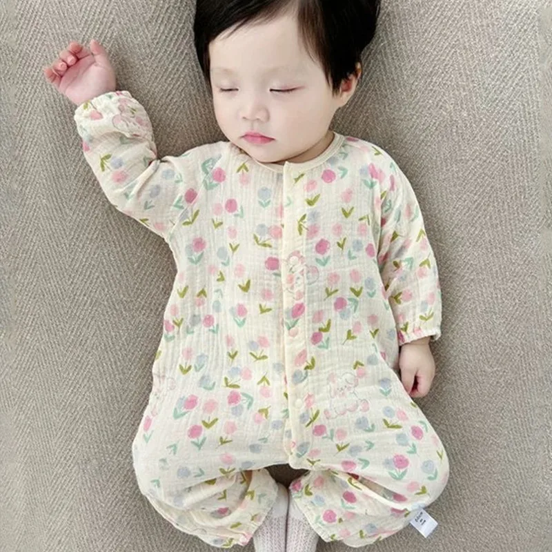 Baby Boys Girls Newborn Jumpsuit Romper Cotton Long Sleeve Infant Autumn Spring Clothes 0-2T baby rompers baby jumpsuit cotton jumpsuit baby clothing cotton onesies
