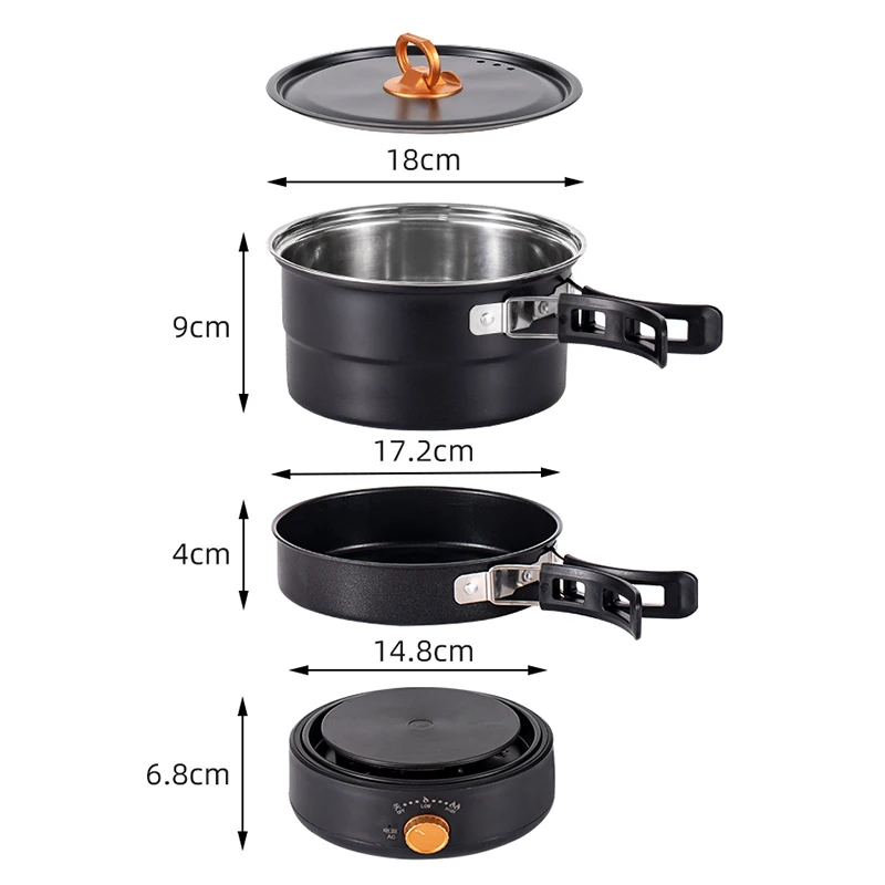 110V/220V Travel Rice Cooker Portable Split Frying Pan Electric Stew Soup Pot Boiler Cooking Skillet Mini Hotpot Food Steamer 6