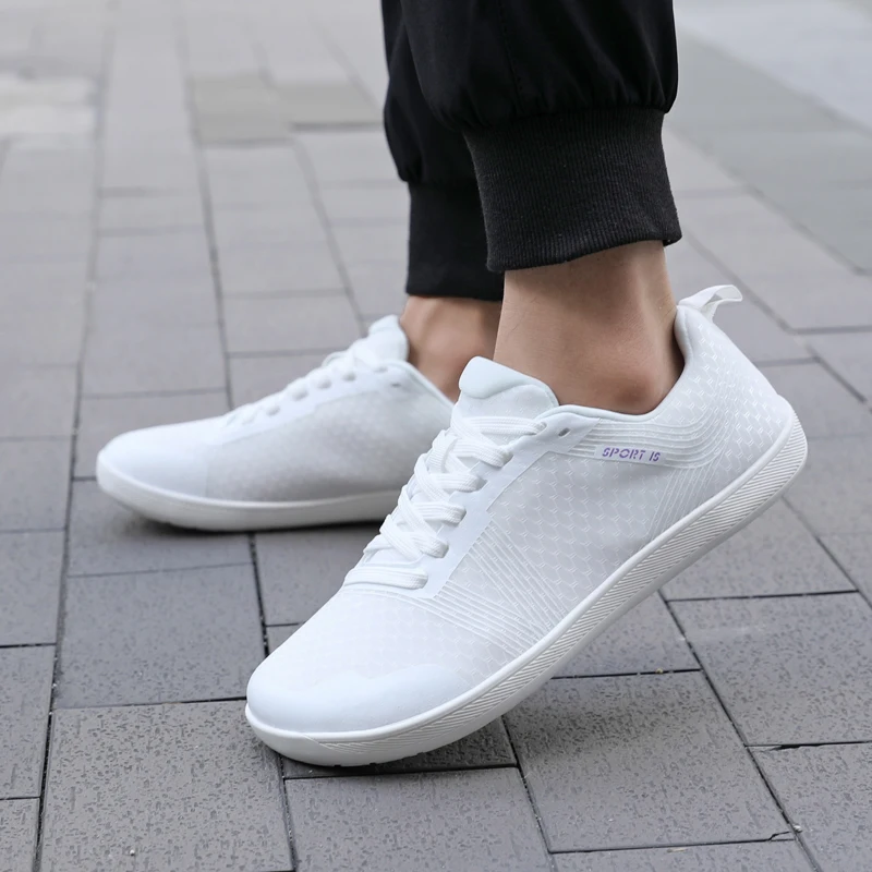 Men's Casual Sports Barefoot Shoes Minimalist Cross-Trainer Shoes Wide Toe Walking Shoes Zero Drop Sole Trail Running Sneakers 2