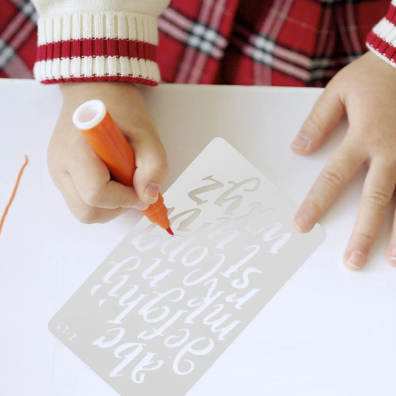 20매 다기능 문자 스텐실 재사용 가능한 애완동물 알파벳 스텐실 나무에 그림 그리기, 에어브러시, 스크랩북, 저널링용