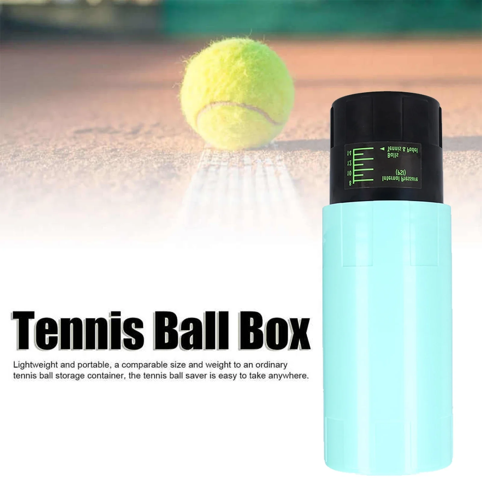 Tennis Ball Saver Tennis Ball Box Storage Jar Pressure Maintaining Repairing Container Carrier Pressurizer Gear