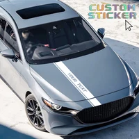 Custom Stickers Car Hood Bonnet Personalized Text Font Decor Decal Creative Stripes Decaration Truck Auto Tuning Accessories