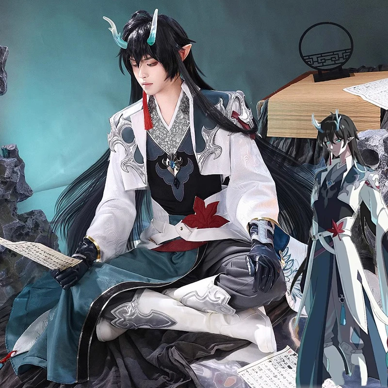 Dan Feng 코스프레 코스튬 게임, Honkai: Star Rail 코스프레 모자..