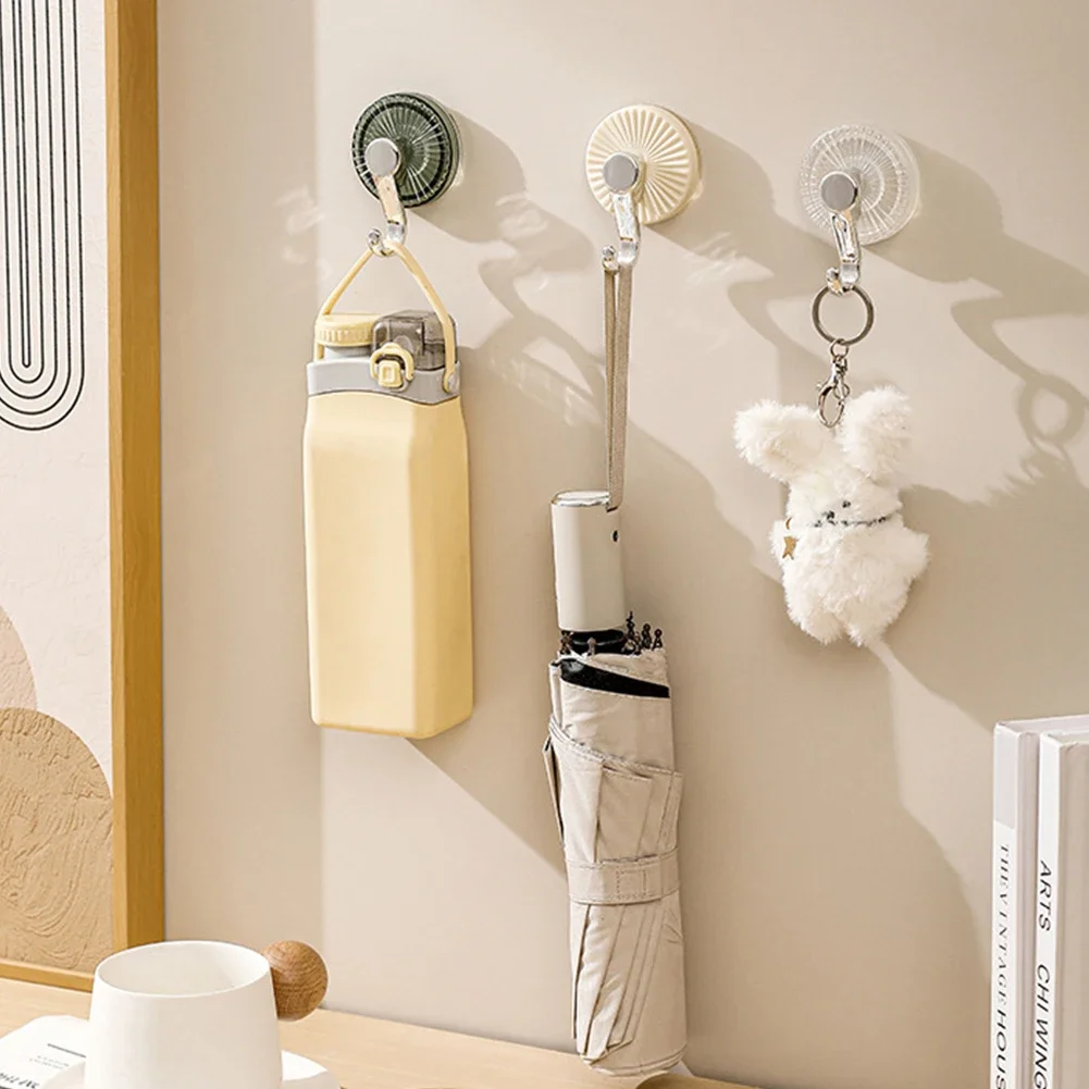 Suction Cup Hook Kitchen Wall Hook No Punching Nail Free Hanger Reusable Waterproof Shower Hook Towel Bath Ceiling Hook