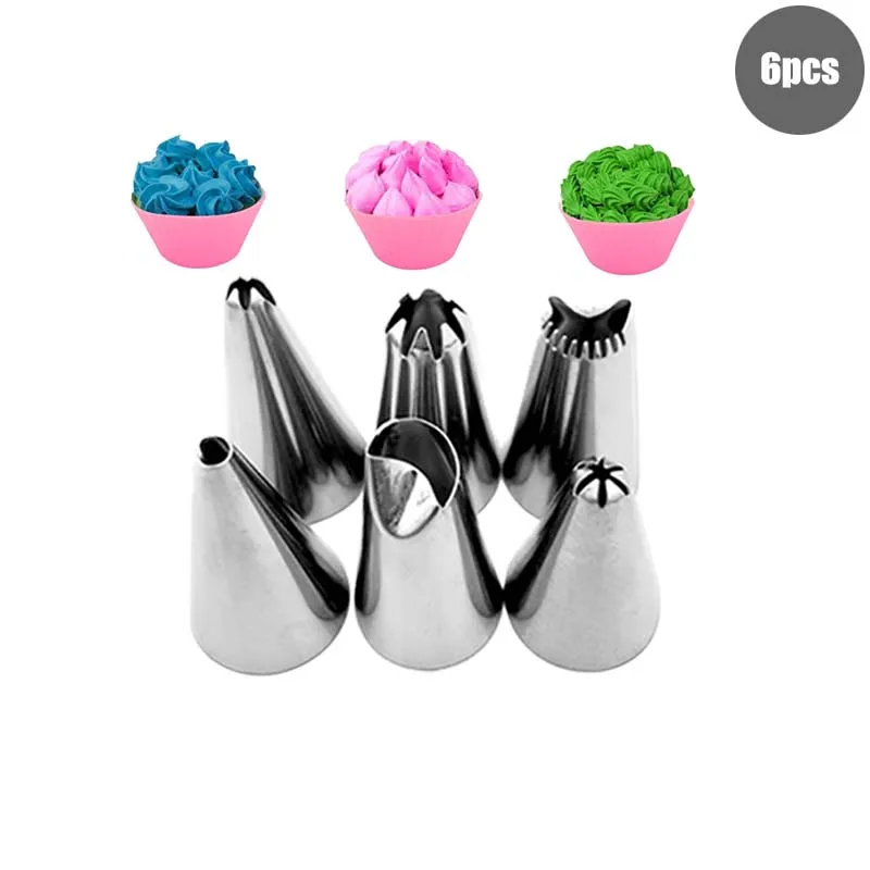 Cake Icing Nozzles Baking Nozzle Set Cake Decorating Nozzle Set Cream Nozzles 8PCS Pastry Tools Accessories Pastry Bag Kitchen Bakery Cupcake Desserts Confectionery Cake Decorating Tools