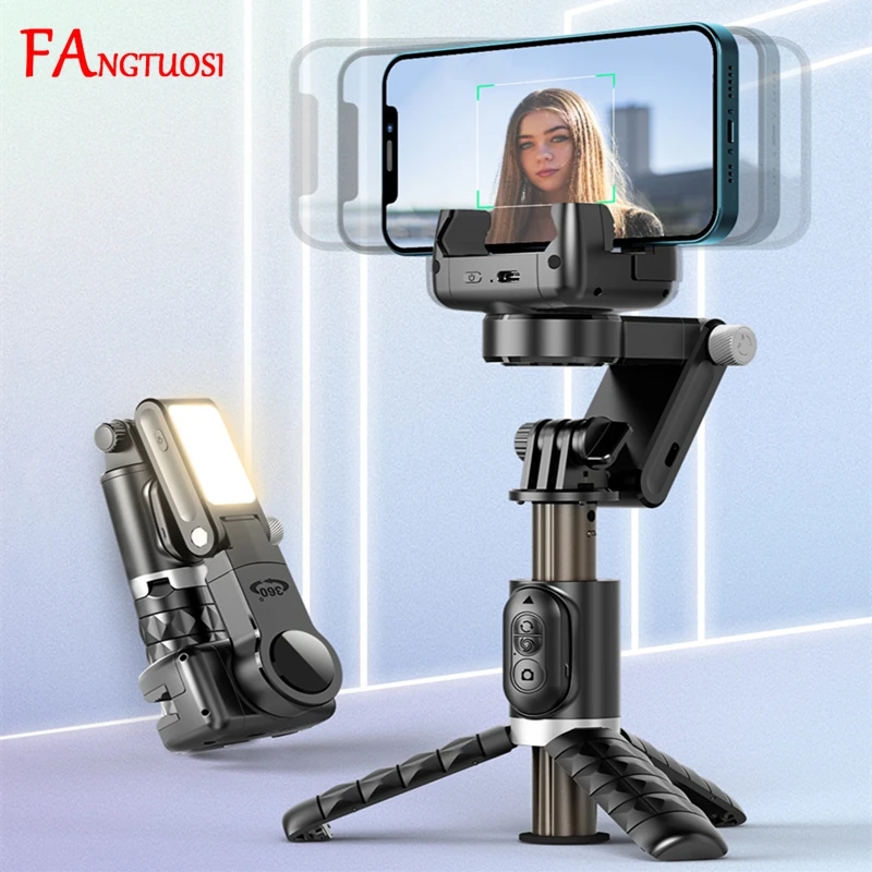 

360 Rotation Following shooting Mode Gimbal Stabilizer Selfie Stick Tripod gimbal For iPhone Phone Smartphone live photography