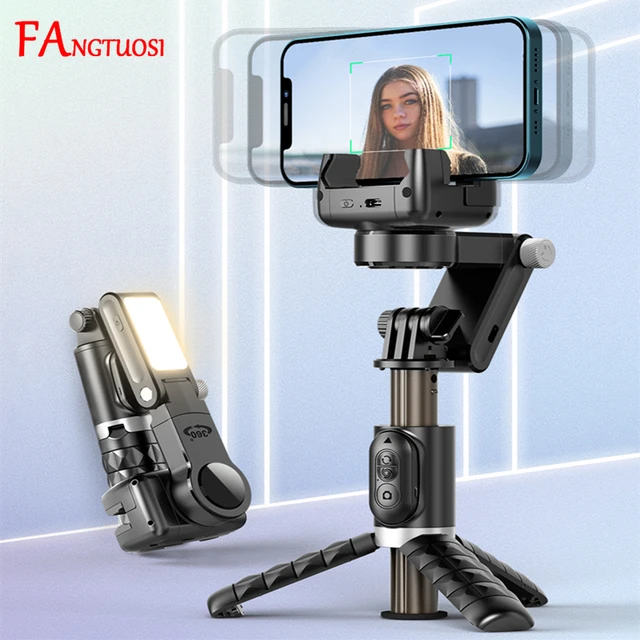 360 Rotation Following shooting Mode Gimbal Stabilizer Selfie Stick Tripod gimbal For iPhone Phone Smartphone live photography 1