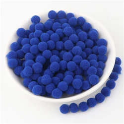 Wholesale 8mm Soft Fur Pompoms for Arts, Crafts, and Home Décor (28  hot blue)