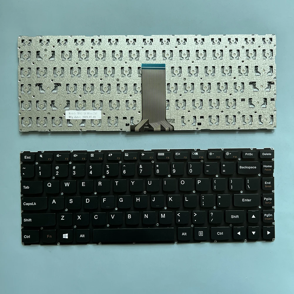 

Клавиатура XIN US для ноутбука Lenovo YOGA 500-14 500-14ACL 500-14adapter 500-14IBD 500-14IHW, черная, без рамки