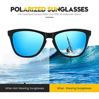 Lunettes de soleil polarisées rétro pour hommes et femmes, lunettes de vision nocturne, lunettes de soleil UV400 claires, marque de créateur 2
