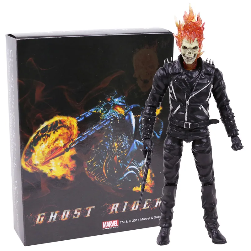 thumbnail image 1 of Figura de acción de PVC de Ghost Rider Johnny Blaze, modelo coleccionable de juguete, 1 of 4