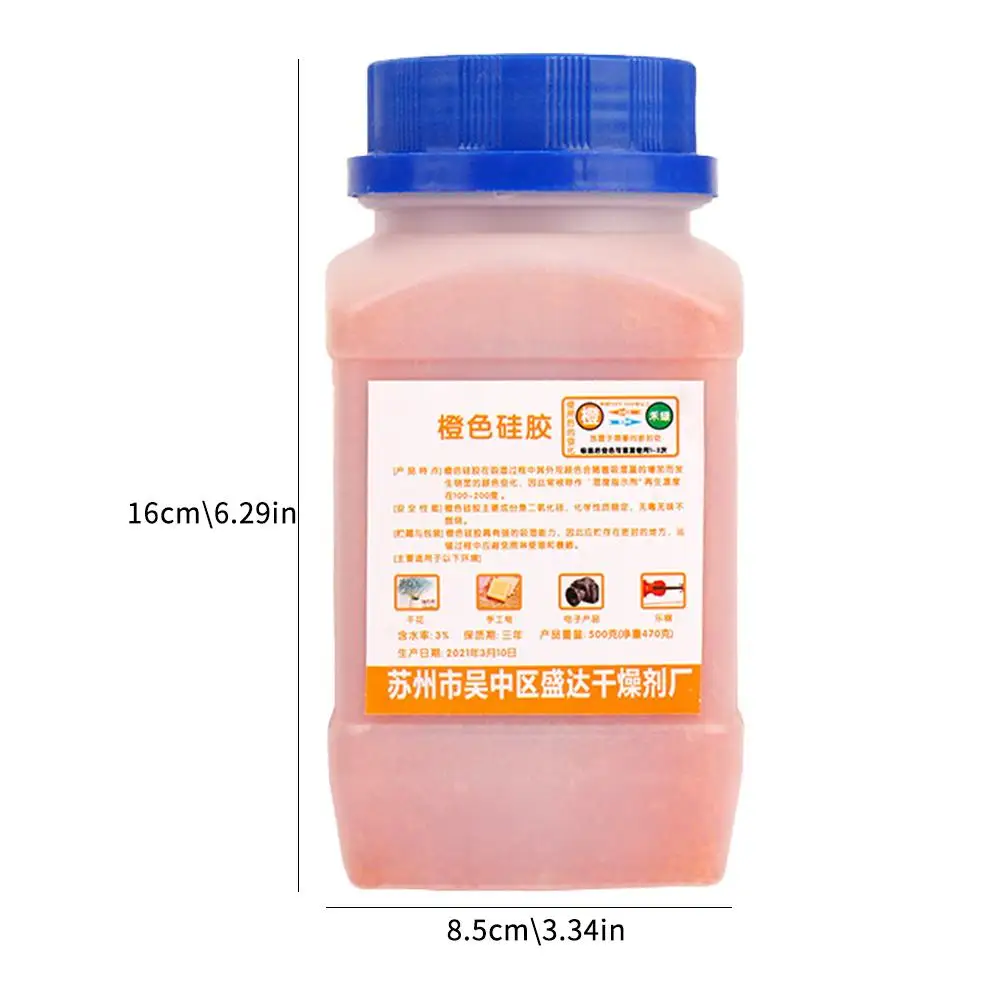 Reusable Silica Gel Beads Moisture Absorber Electronic Product Desiccant Dehumidifier Blue/orange Per Box