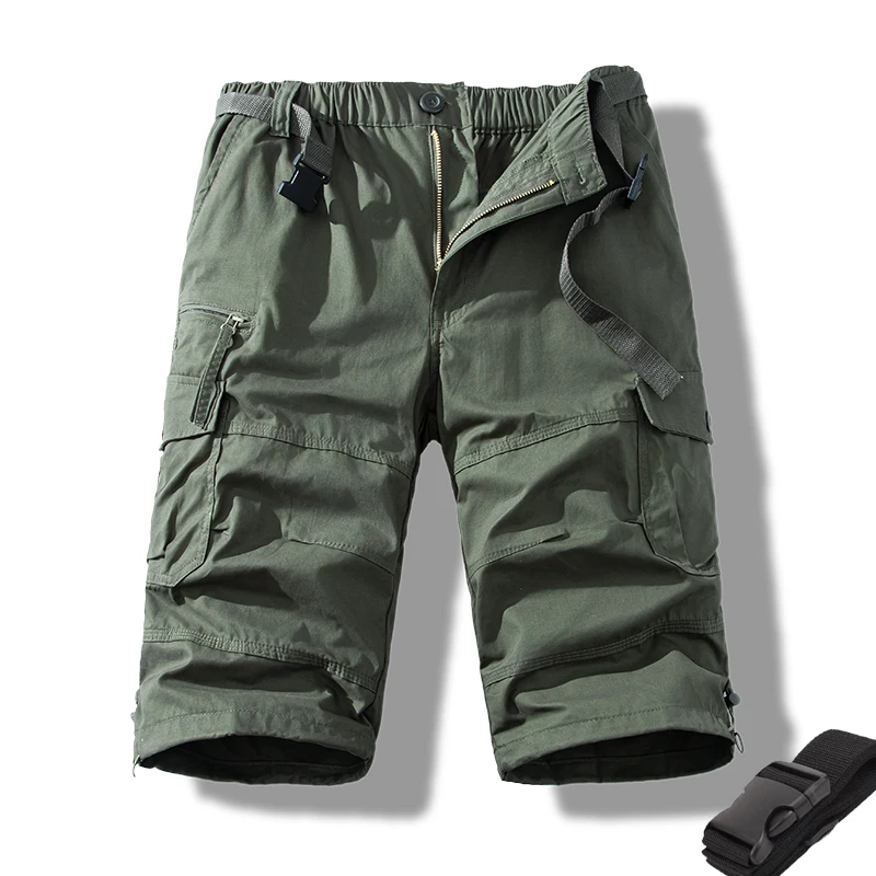 Pantaloncini Cargo Uomo Estivi - Multi-tasca Cotone Elastico - Foto 2
