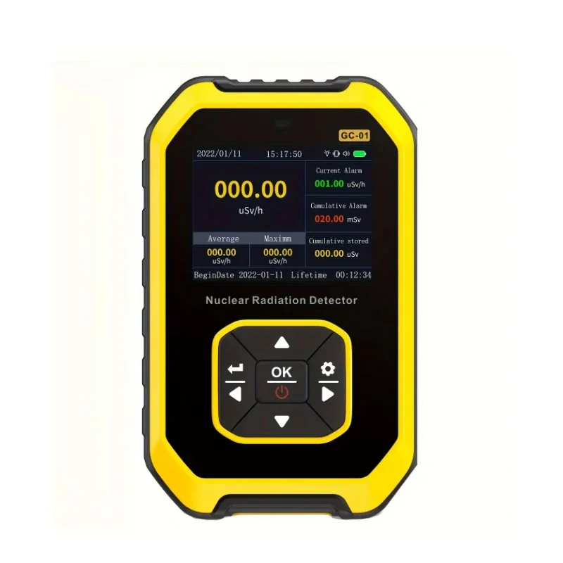 Radiation Detector Portable Geiger Counter Nuclear Personal Dosimeter X-ray &gamma;-ray &beta;-ray Radioactivity Tester Marble