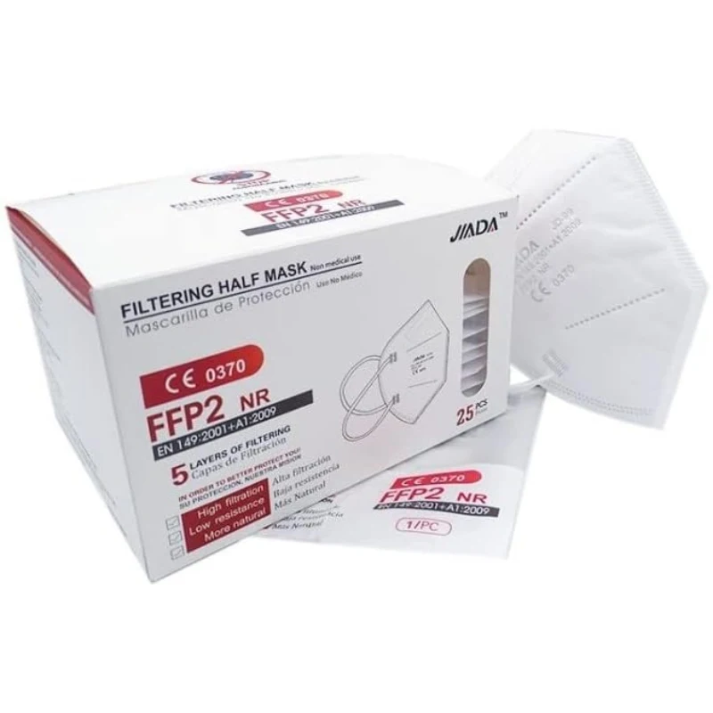 Masque FFP2 NR 5 couches CE UE - Lot 25 ou 50 pièces