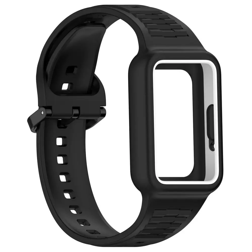 Universal Silicone Watch Strap and Case - Integrated Smartwatch Band Bracelet