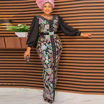 Ebere Sequin Evening Long Gown