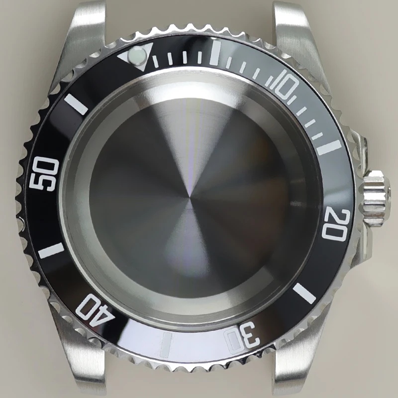 Luxury 40mm Men's Watch Case - 316L Stainless Steel, Premium Design
