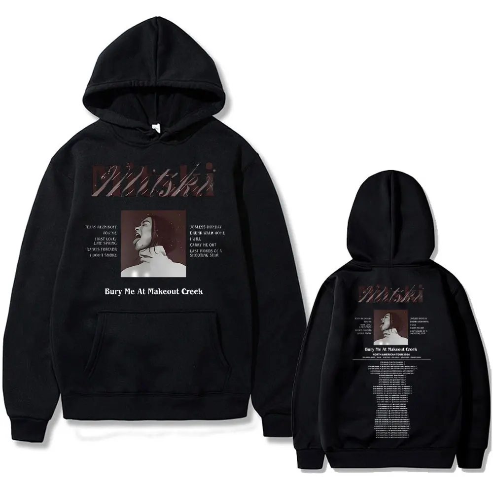 

Mitski The Land Is Inhospitable Bury Me At Makeout Creek North American Tour 2024 Merch Hoodie Men Women's Oversized Sweatshirt