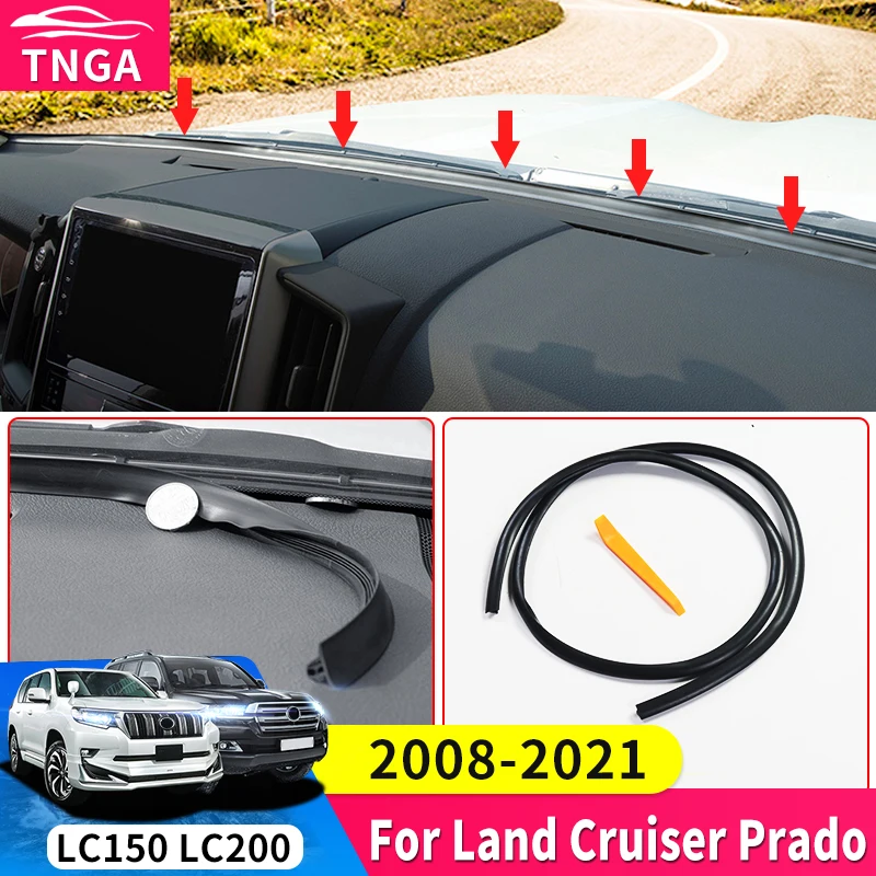 

Для Toyota Land Cruiser Prado 120 150 200 LC120 LC150 LC200 2003-2022 2021, Центральная уплотнительная лента для приборной панели, аксессуары для интерьера 2020 2019 2018 2017 2016 2015 2014 2013 2012 2011 2010 2009