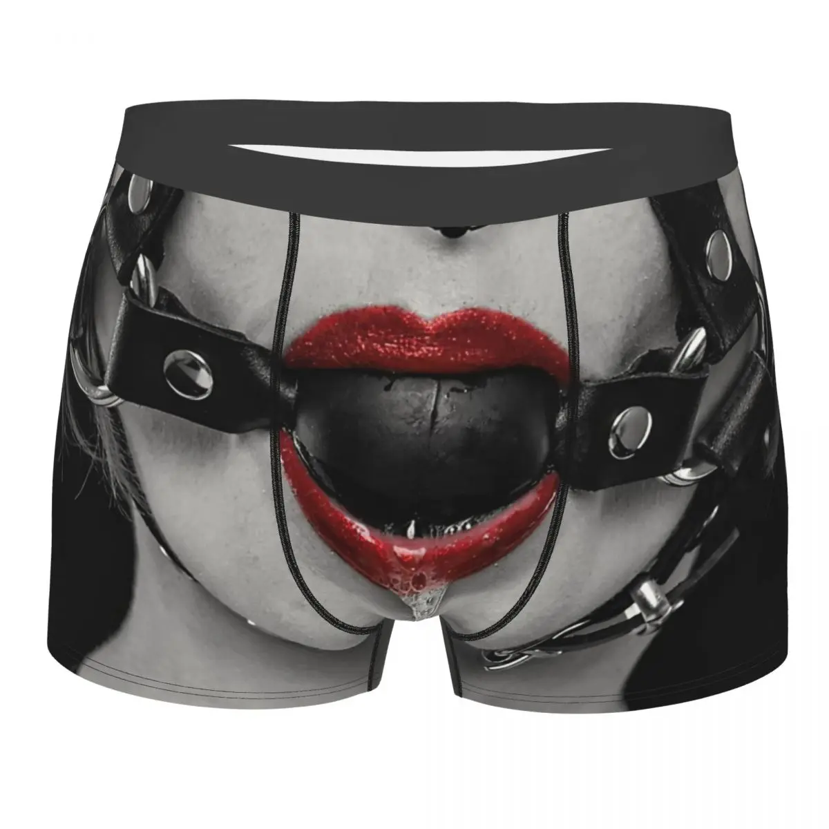 

Ball Gag Mouth And Tongue Underpants Breathbale Panties Male Underwear Print Shorts Boxer Briefs