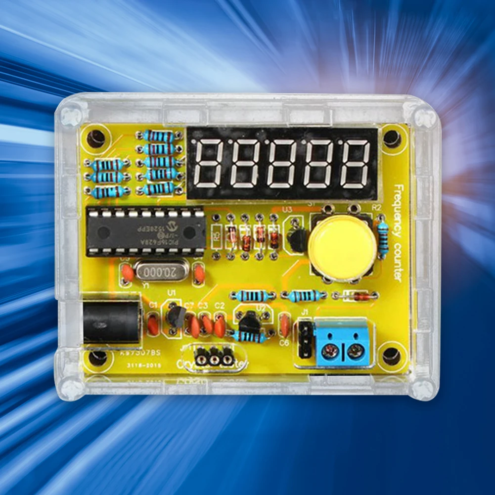 1Hz-50MHz 수정 발진기 주파수 카운터 테스터 5자리 디스플레이 디지털 주파수 카운터 모듈 DIY 키트